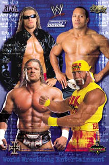 edge, the rock, triple h,hogan